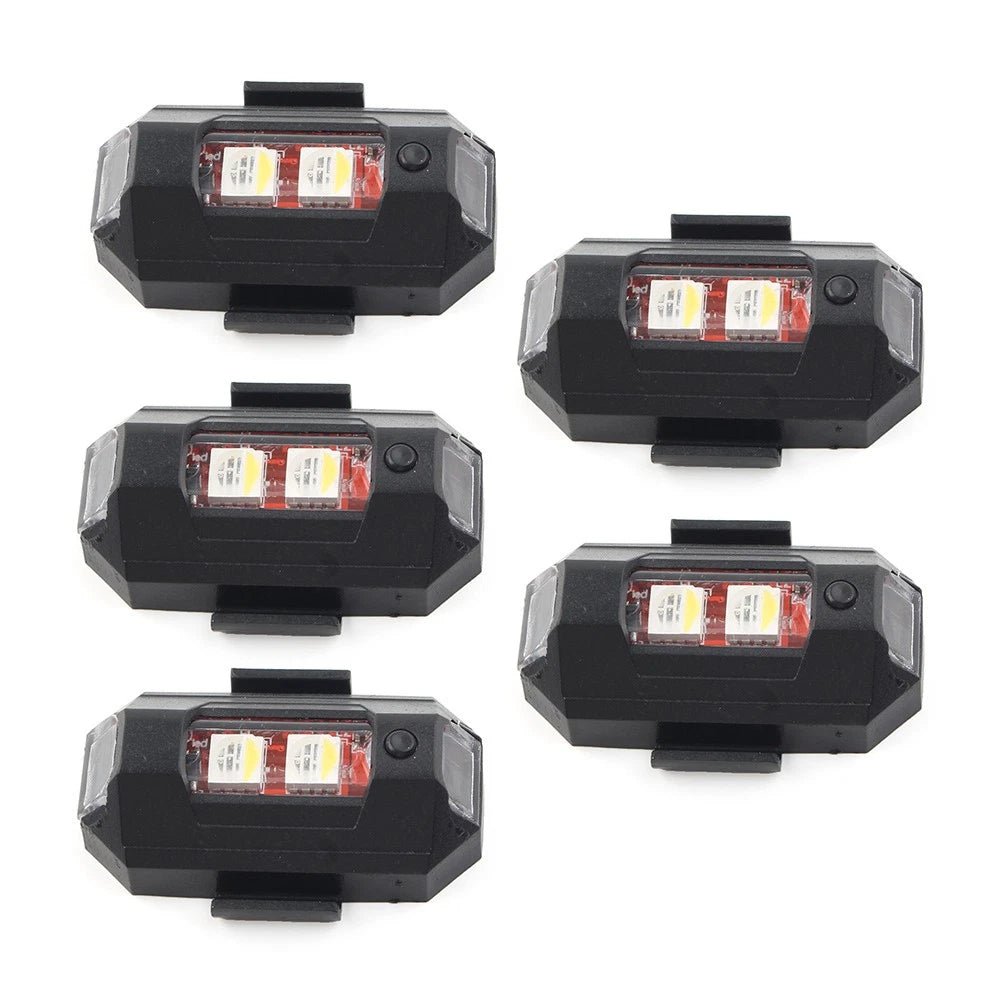5pcs LED Strobe Light for Car Motorcycle Drone (Emergency Warning)