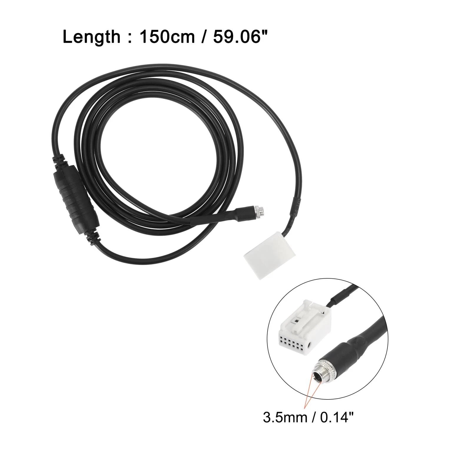 3.5mm AUX Audio Input Adapter Cable for BMW 750Li (2006–2008)