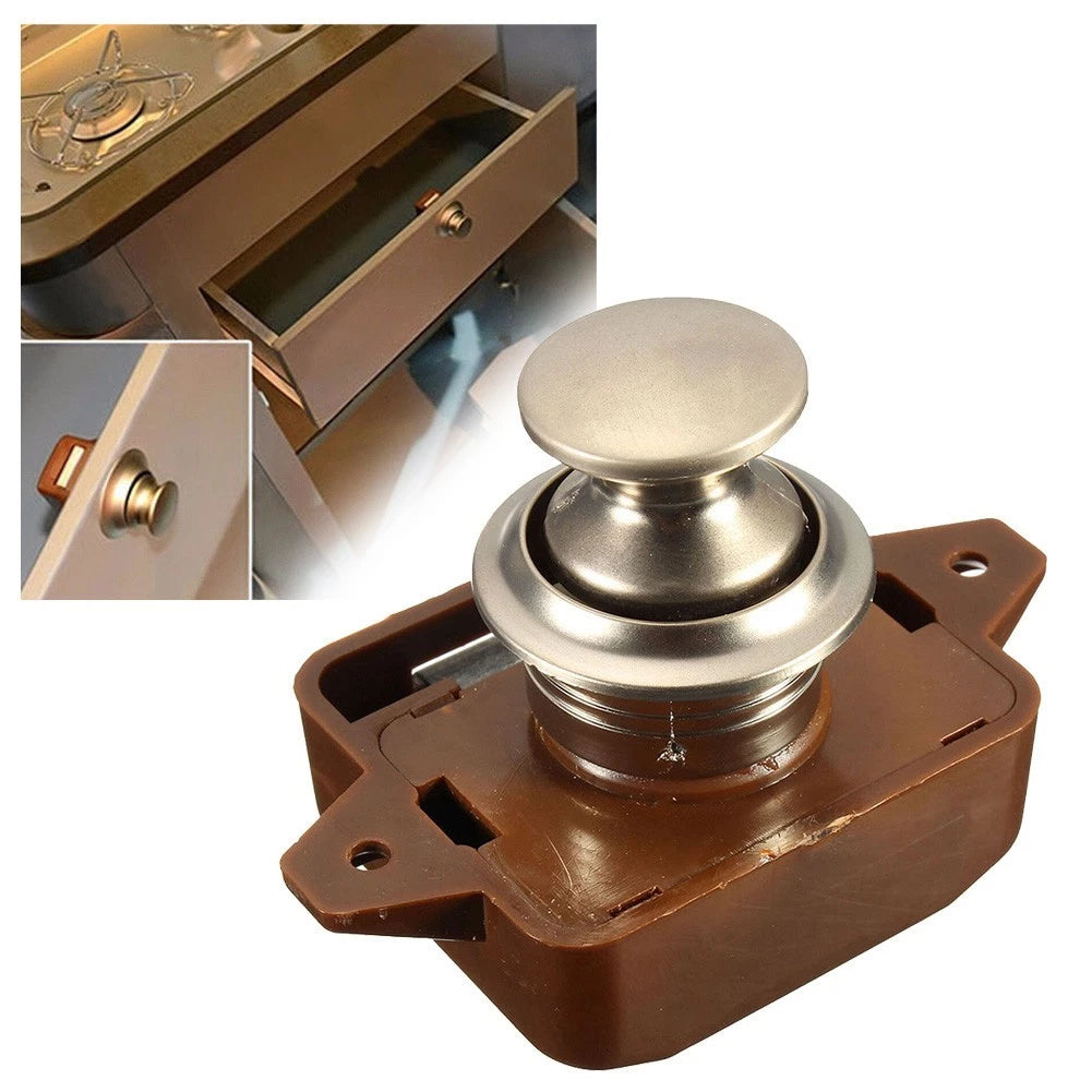 Push Button Catch Lock for Caravan Cabinet