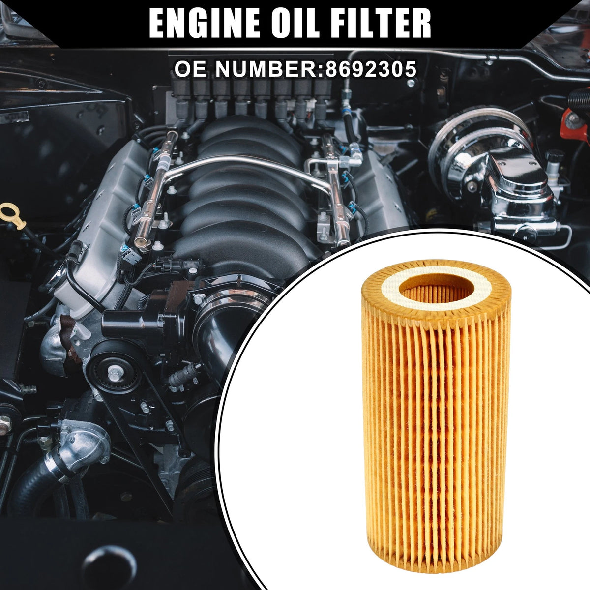 Set of 1 Engine Transmission Oil Filter No.8692305 for Volvo C30 (2008–2013)
