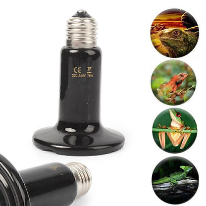 1x 75W Ceramic Heater Emitter Brooder Infrared Lamp Bulb Reptile Pet Breeding