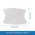 Door Handle Scratch Protector for Universal Use (8x10cm) - White