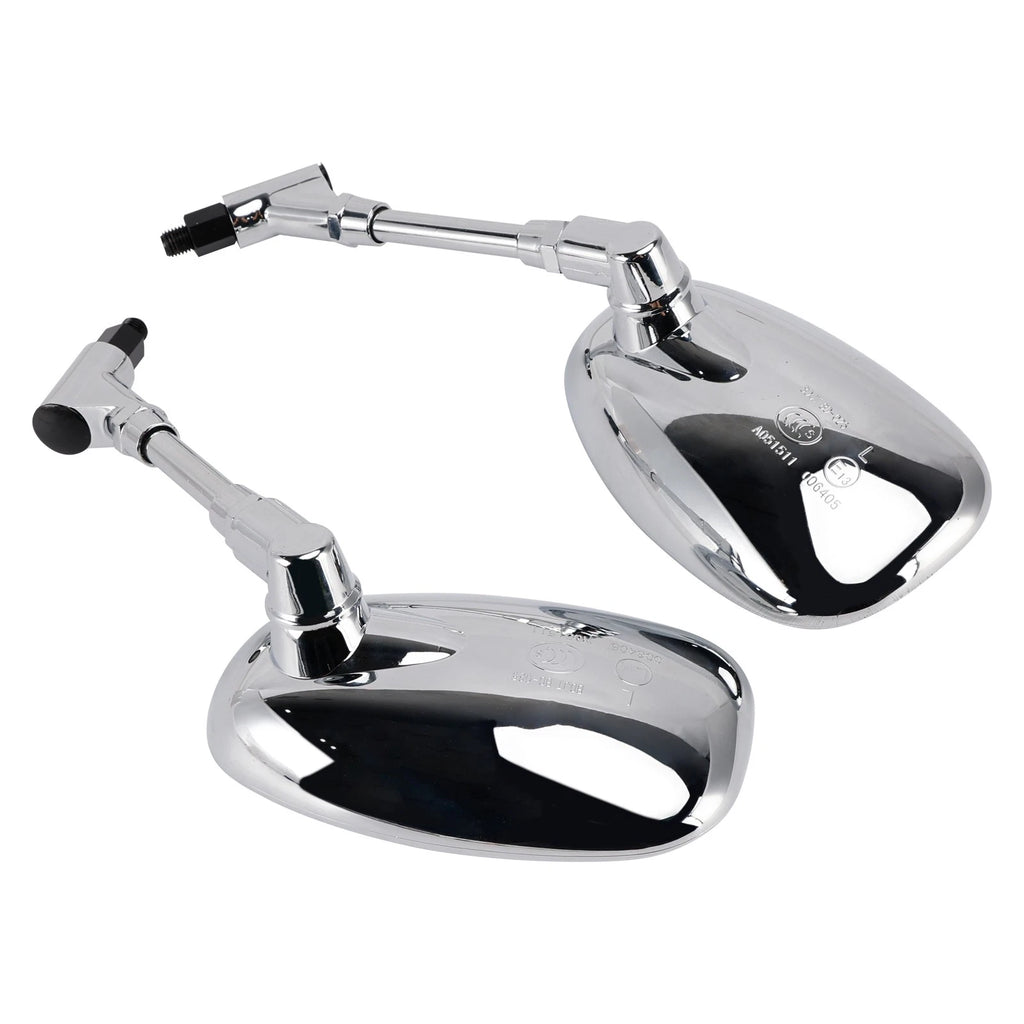 Pair Chrome Mirrors for Suzuki GSX1300 B-King (2008–2012) 10mm