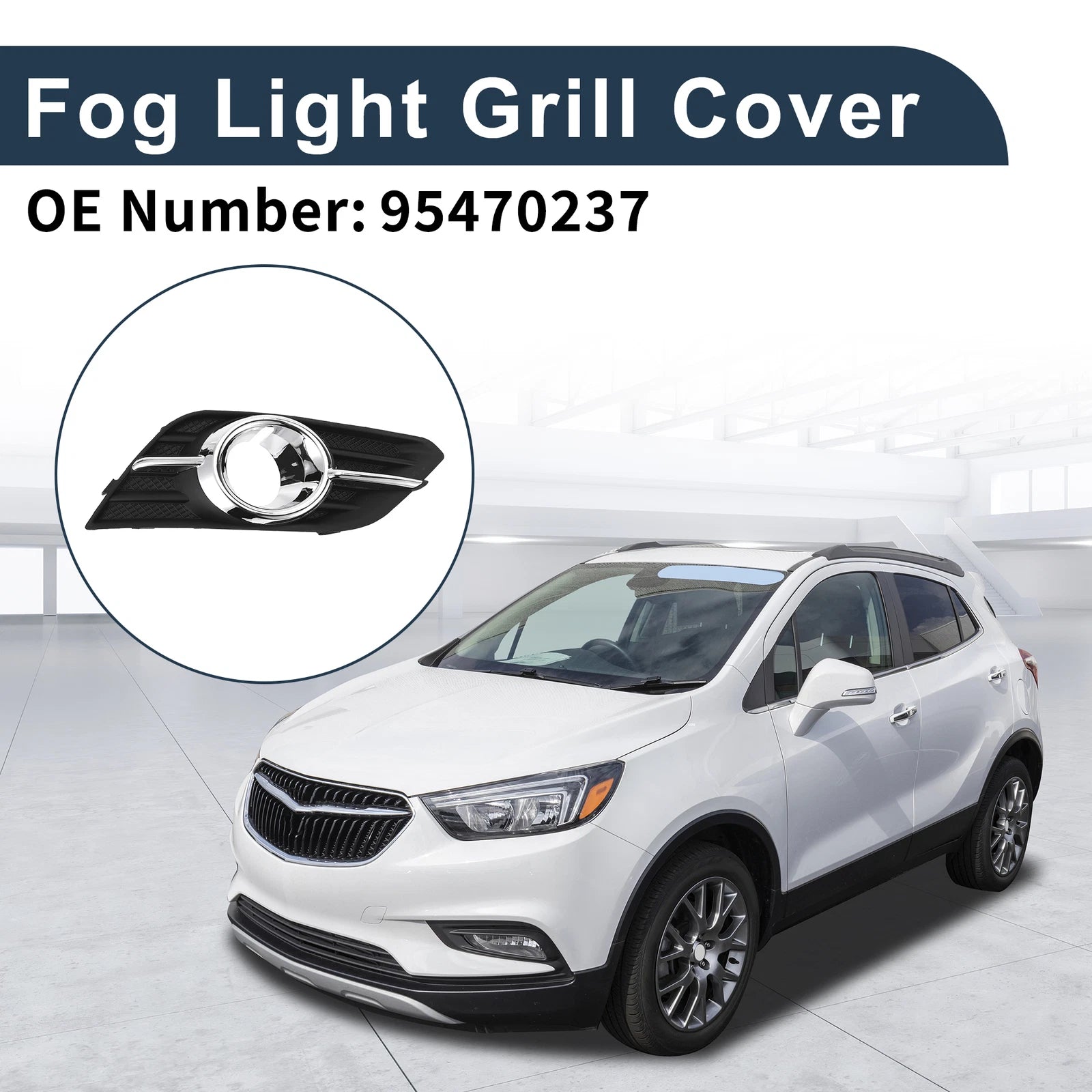 1 Pc Fog Light Grill for Buick Encore (2013–2016) No. 95470237