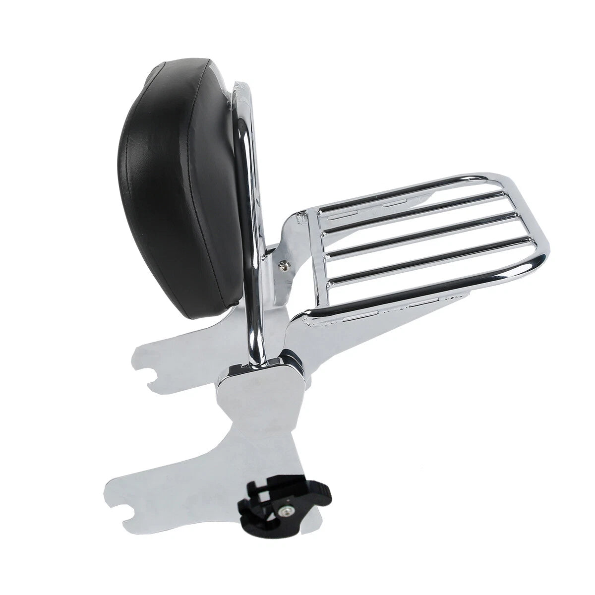 Chrome Backrest Sissy Bar + Luggage Rack for Harley Touring (1994–2008)