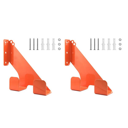 2X Wall Mounted Chain Saw Brackets Heavy Duty Hooks for Tools