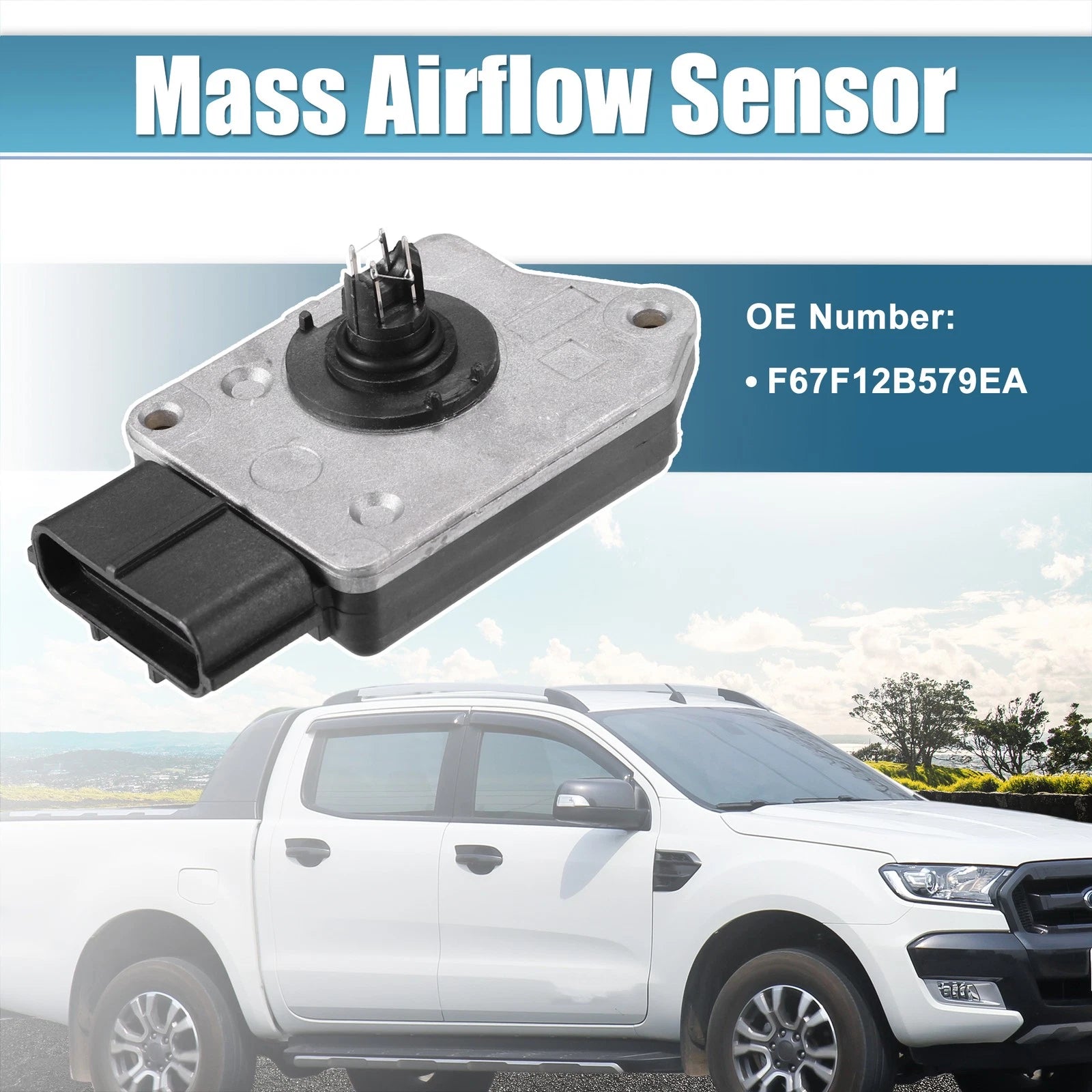 Mass Airflow Sensor No.F67F12B579E A for Ford Aerostar (1996–1997)