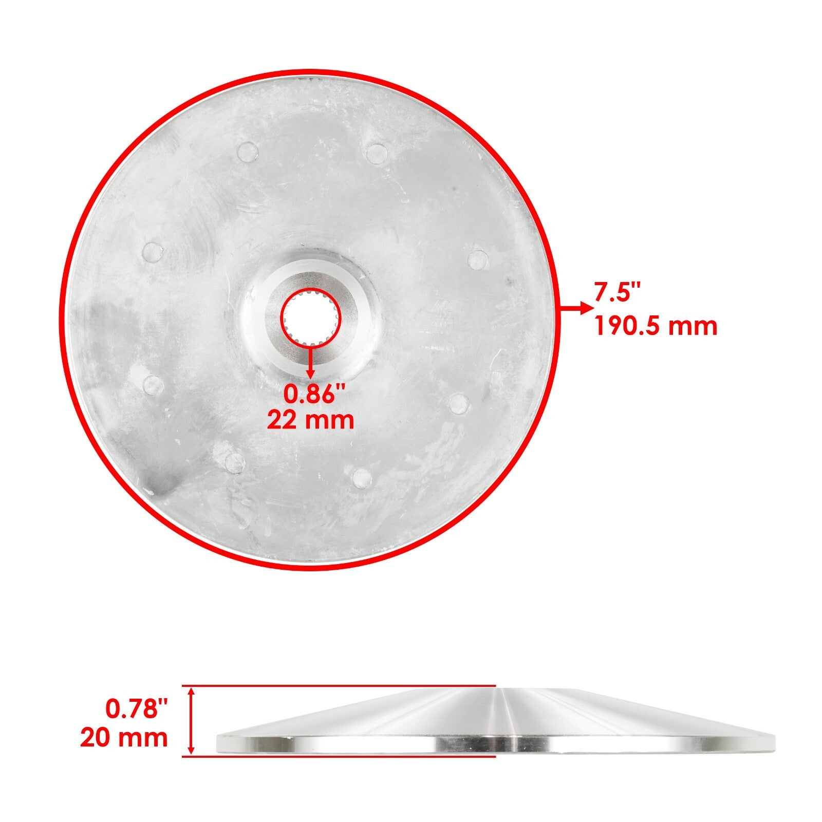 Primary Fixed Sheave Replacement for Yamaha Outboard 5B4-17611 (1997–2006)