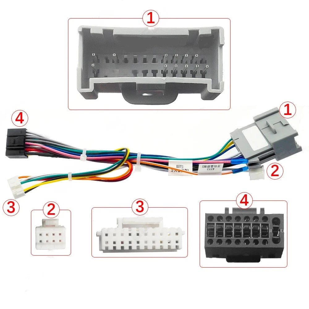 16Pin Cable Wire Adapter Connector for Hummer H2 H3 (2002–2006)