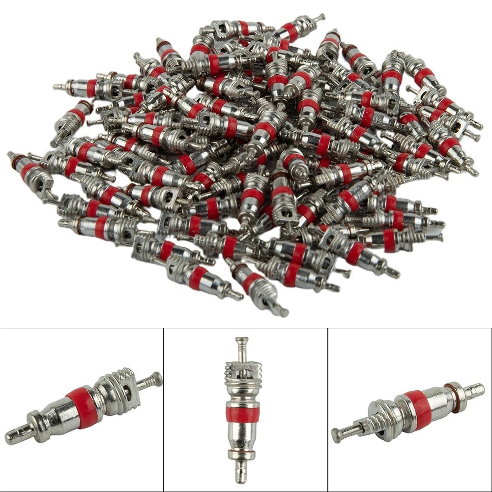 Tire Valve Stem for A/C Parts (Red Rubber Ring)