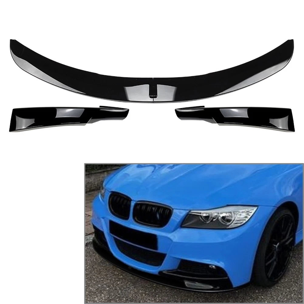 Front Bumper Spoiler Lip for BMW 3 Series E90 E91 M Sport (2009–2012)