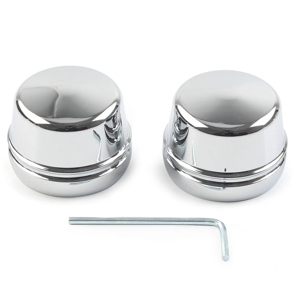 Front Axle Cap Nut Covers Fit Harley Electra Glide Ultra Classic FLHTC