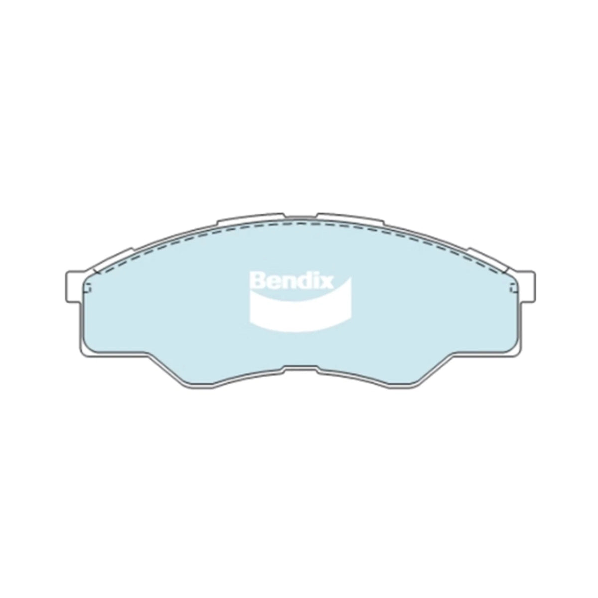 Set of 4 Bendix HD Front Disc Brake Pads for Toyota Hilux (2005–2008)