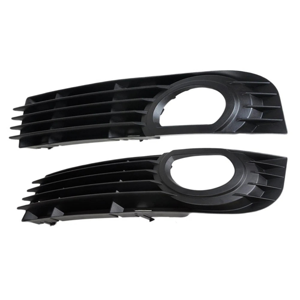 2X Front Fog Light Bumper Grille for Audi A8 Quattro (2006–2008) 4E0807681 Black
