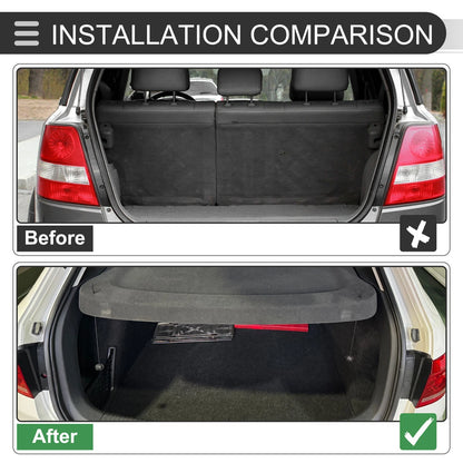 Parcel Shelf Boot Load Cover for Volkswagen T-Cross (2019–2023) Black