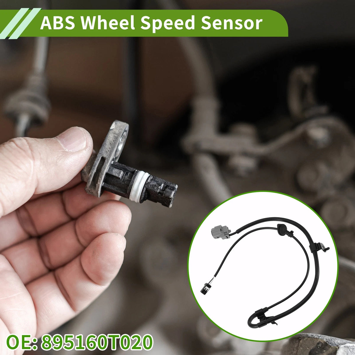 ABS Wheel Speed Sensor Rear Left Replacement for Toyota Venza (2010–2017)