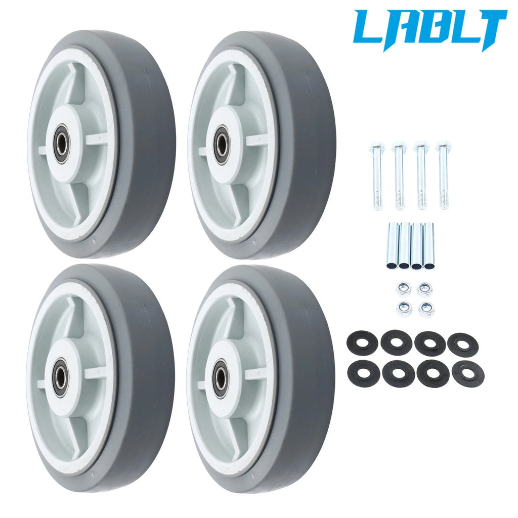 Set of 4 Heavy Duty 8" Replacement Caster Wheels for (900 lbs)