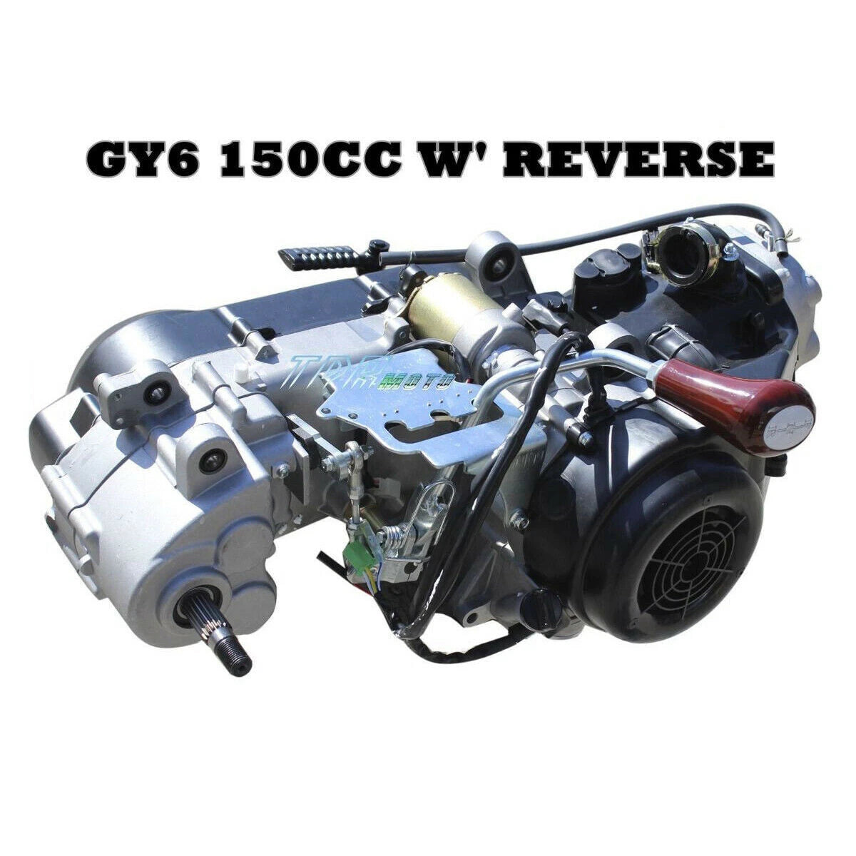 150CC GY6 Reverse Gear Engine + Electric Wire Loom + Carburetor