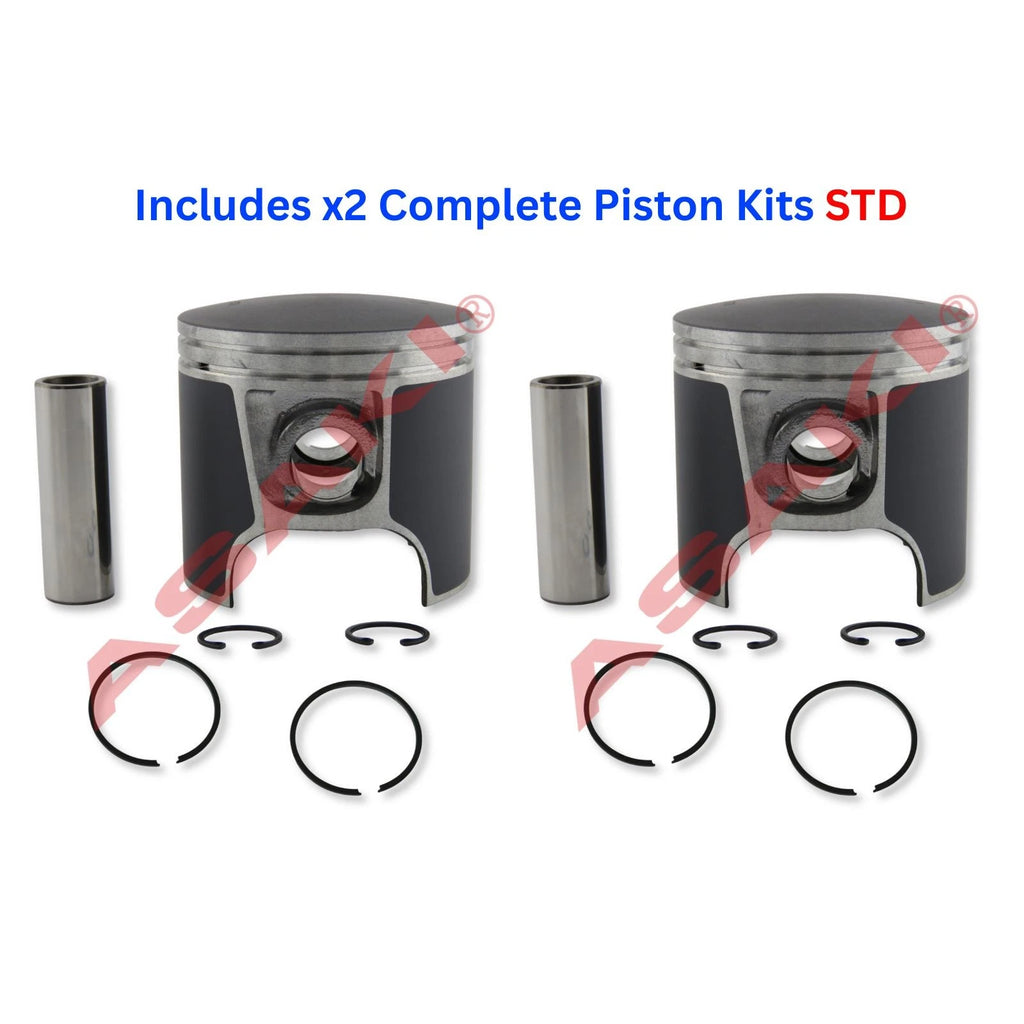 2X Piston Kit for SeaDoo 951 (47-108 290-887-570-F STD + Ring)