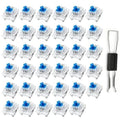 35PCS Mechanical Keyboard Switches 3Pin Tactile Clicky with Key Puller