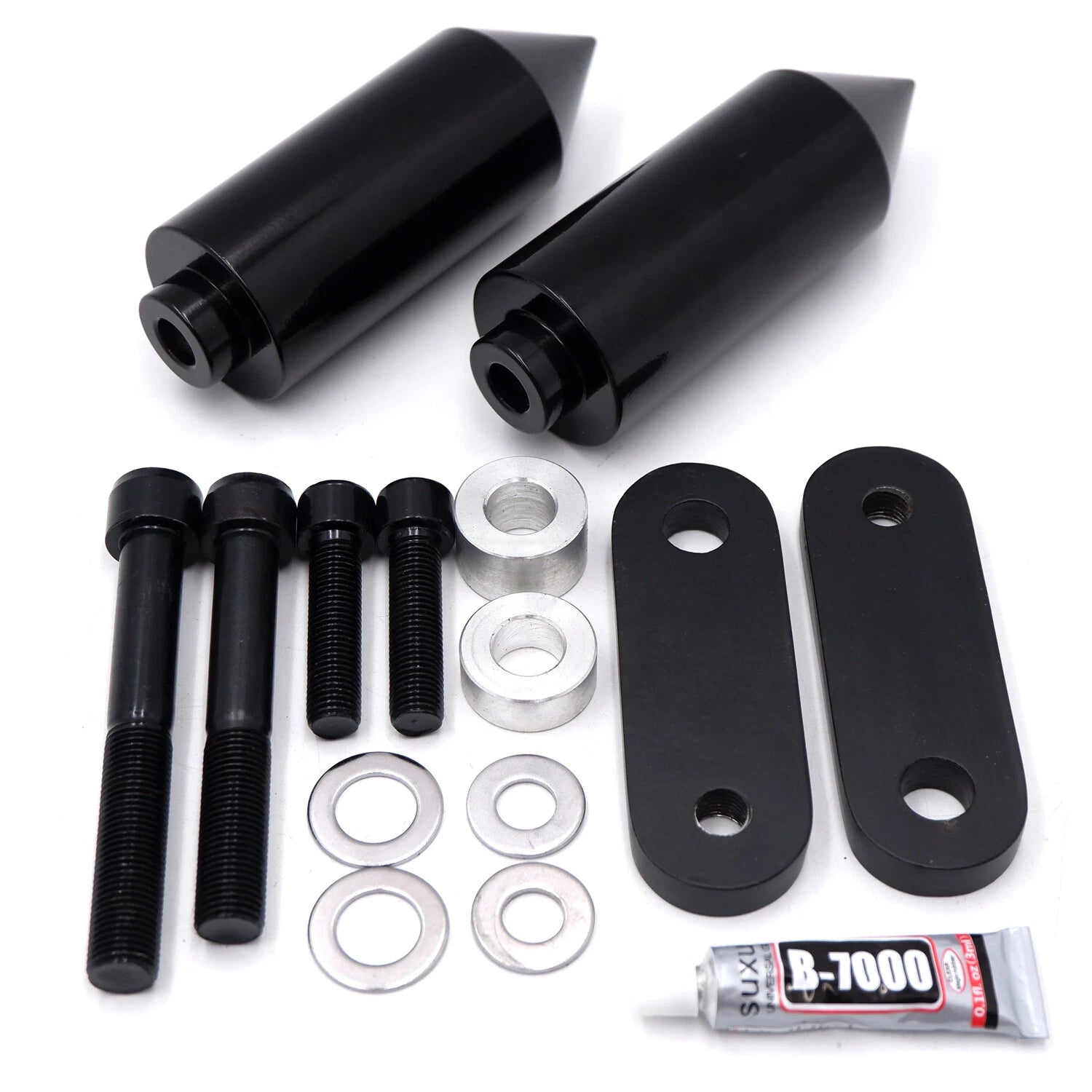 Black Spike Frame Slider Crash Protector for Honda CBR1000 (2004–2005)