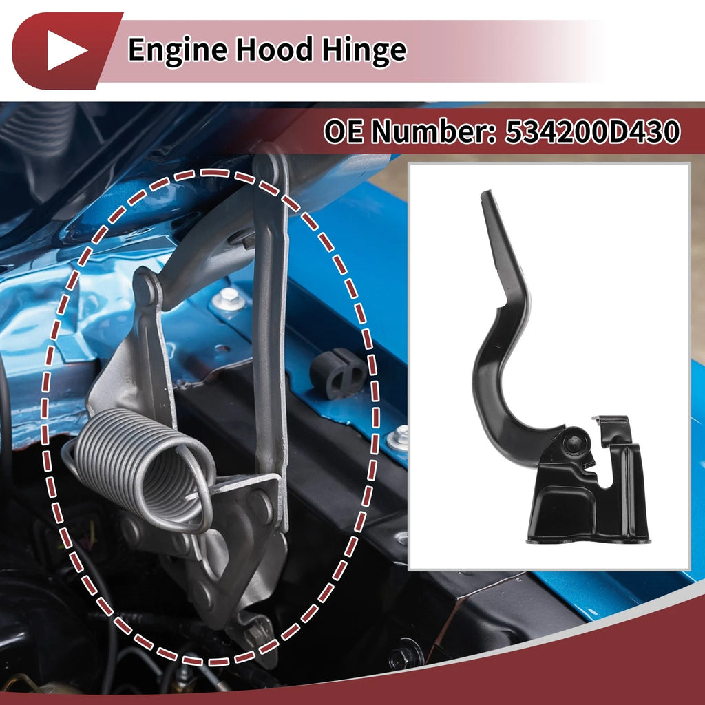 Hood Hinge Replacement for Toyota Yaris (2017–2018) Left Side
