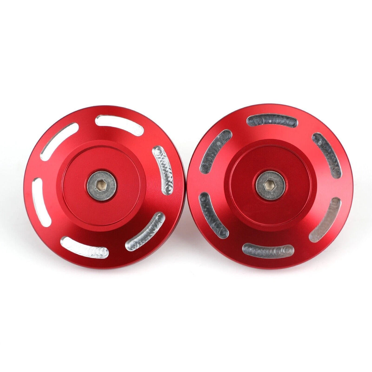 2X Red Billet Aluminum Frame Plug Cap for BMW S1000XR (2015–2019) T9