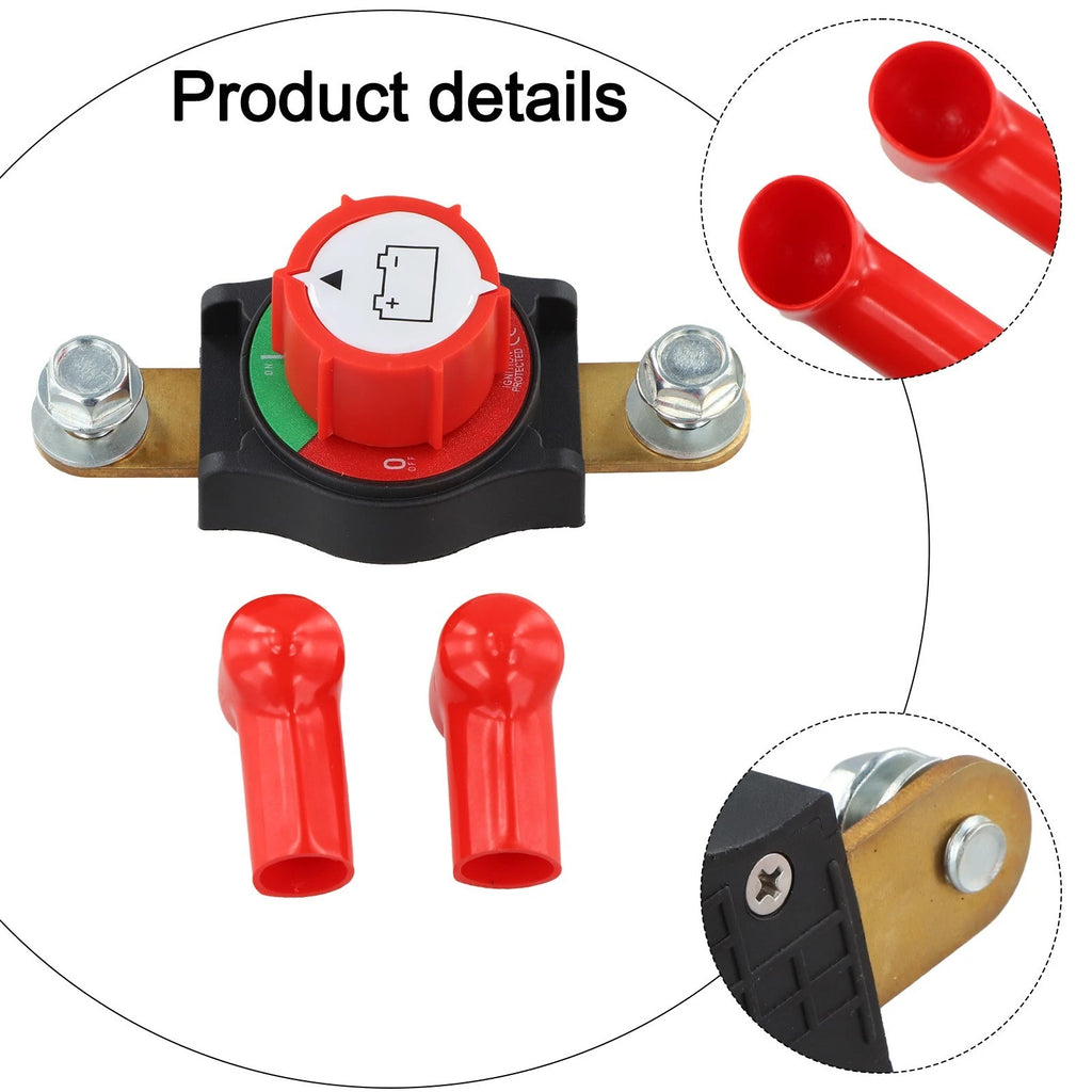 Side Post Disconnect Switch for Boats RVs ATVs (Enhanced Conductivity)