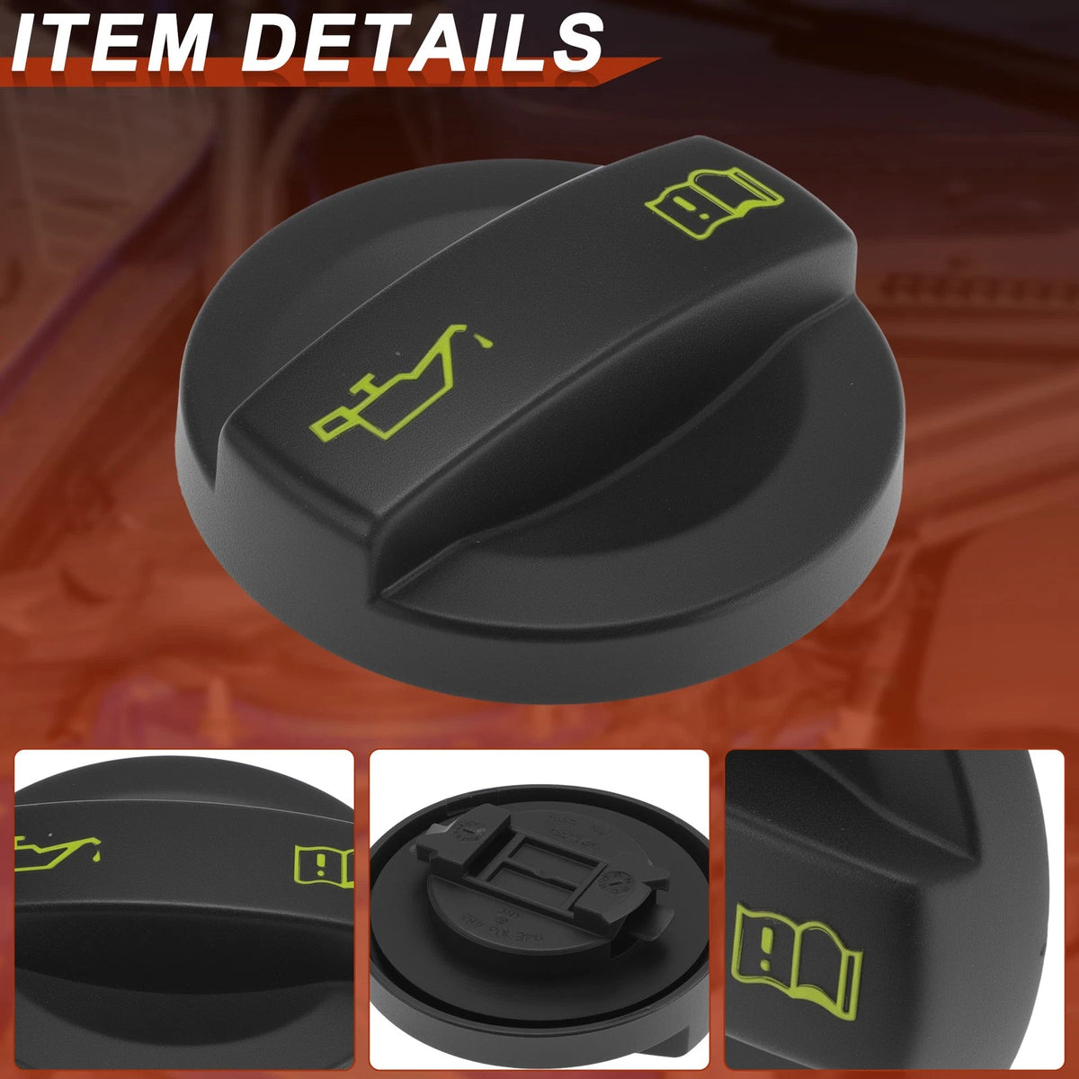 Oil Filler Cap for Skoda Fabia (2006–2014) 04E103485A, 542 545