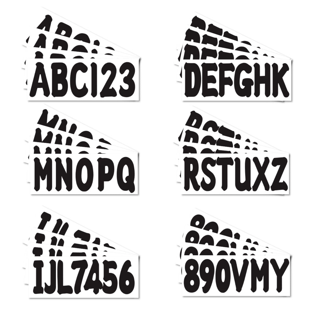 Boat Registration Number Decal Sticker
