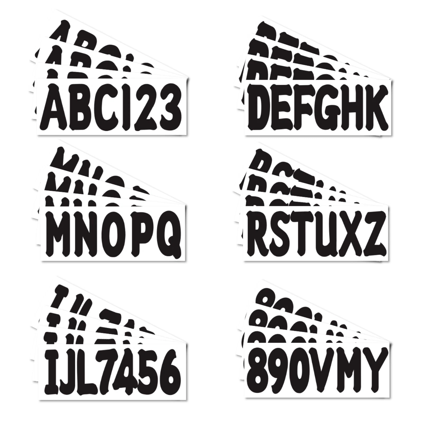 Boat Registration Number Decal Sticker