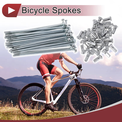 Bicycle Wheel Spokes Set 92mm Galvanized Steel for 45G (2005–2015)