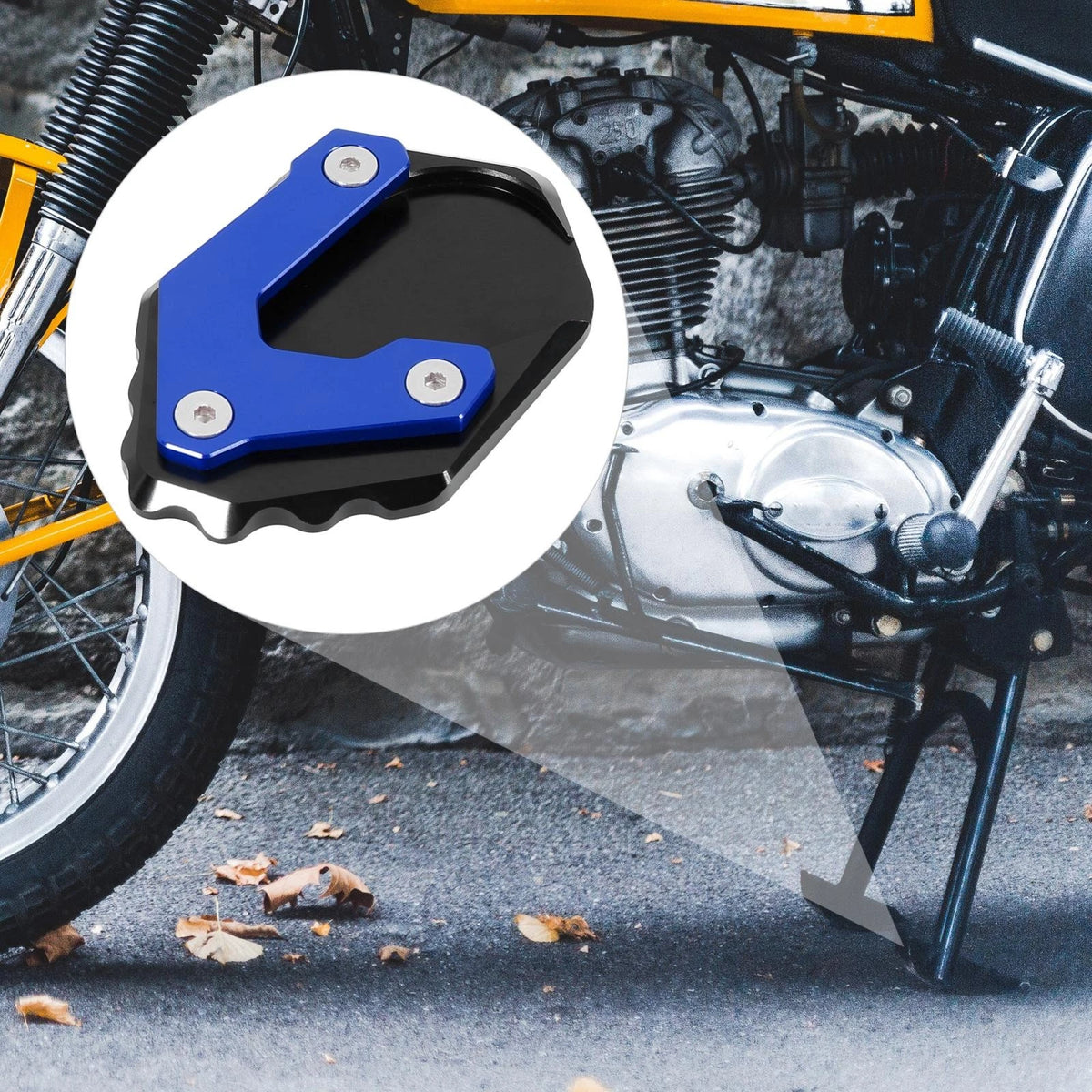 Motorcycle Side Stand Enlarger Plate Pad for BMW R1200GS LC (2013–2018)