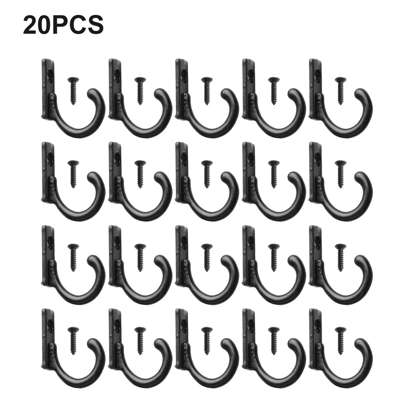 Metal Wall Mounted Coat Hooks for Various Applications (Rust Resistant)