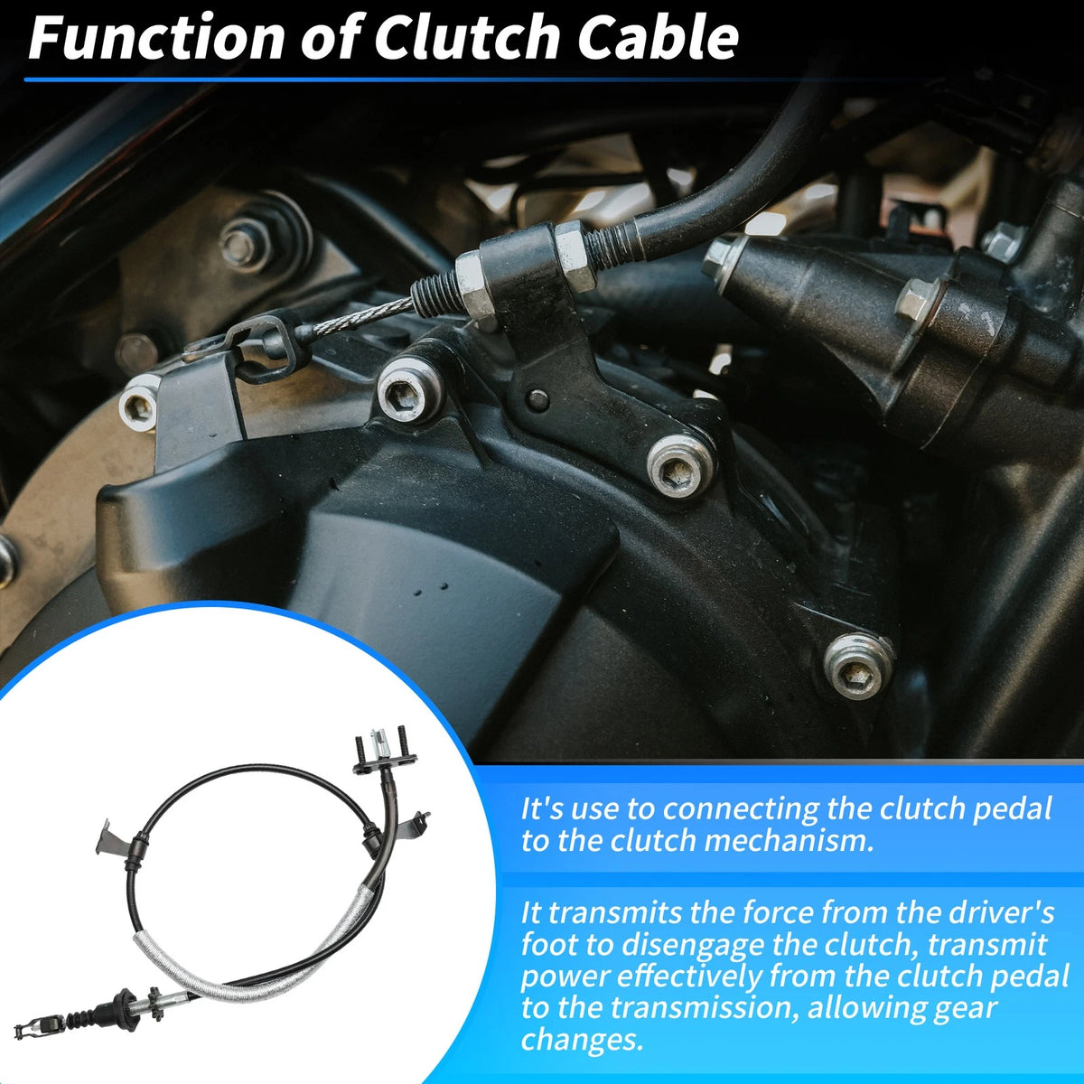 Clutch Cable Assy No.415101Y900 for Kia Picanto (2011–2017)