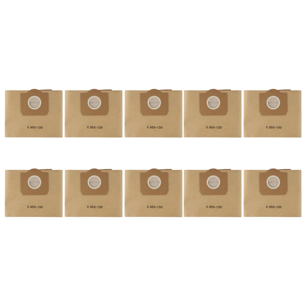 Pack of 10 Dust Bags for Karcher Vacuum Cleaners (Efficient Fit)