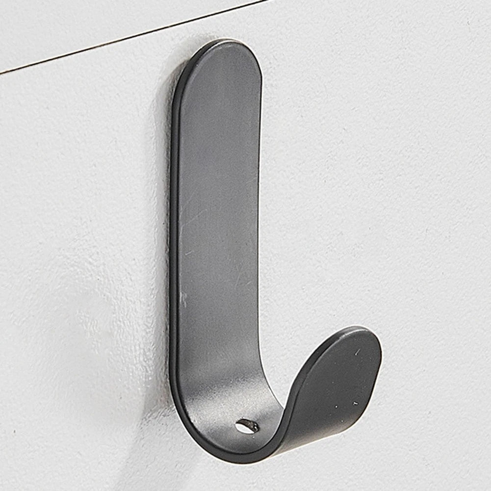 Set of 4 No Drill Metal Wall Hooks for Bathroom Kitchen Home Organization