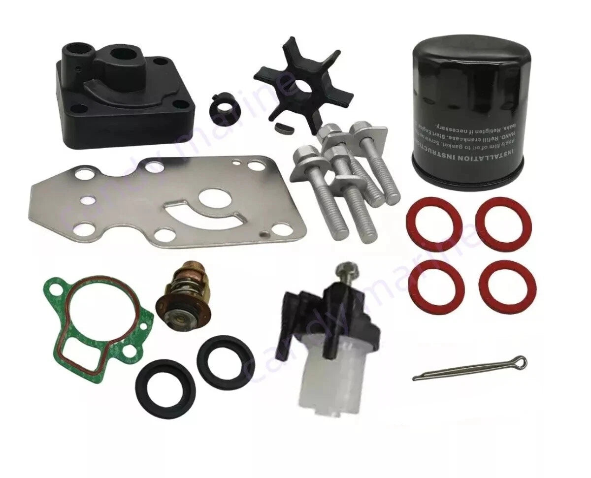 Maintenance Kit for Yamaha Outboard 9.9HP 15HP F9.9C F15A (w/ Thermostat)