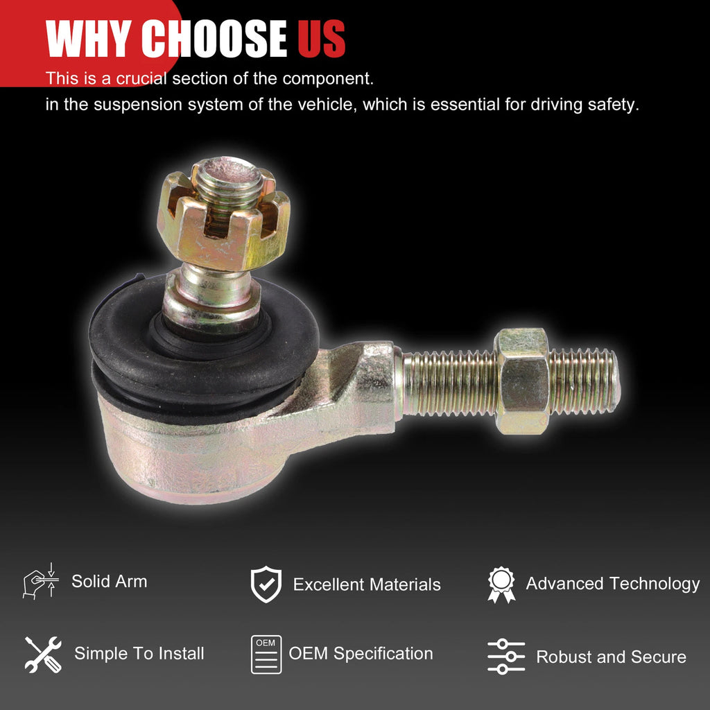 2X M10x1.25 Ball Joint Kit for 50cc 70cc 90cc 110cc