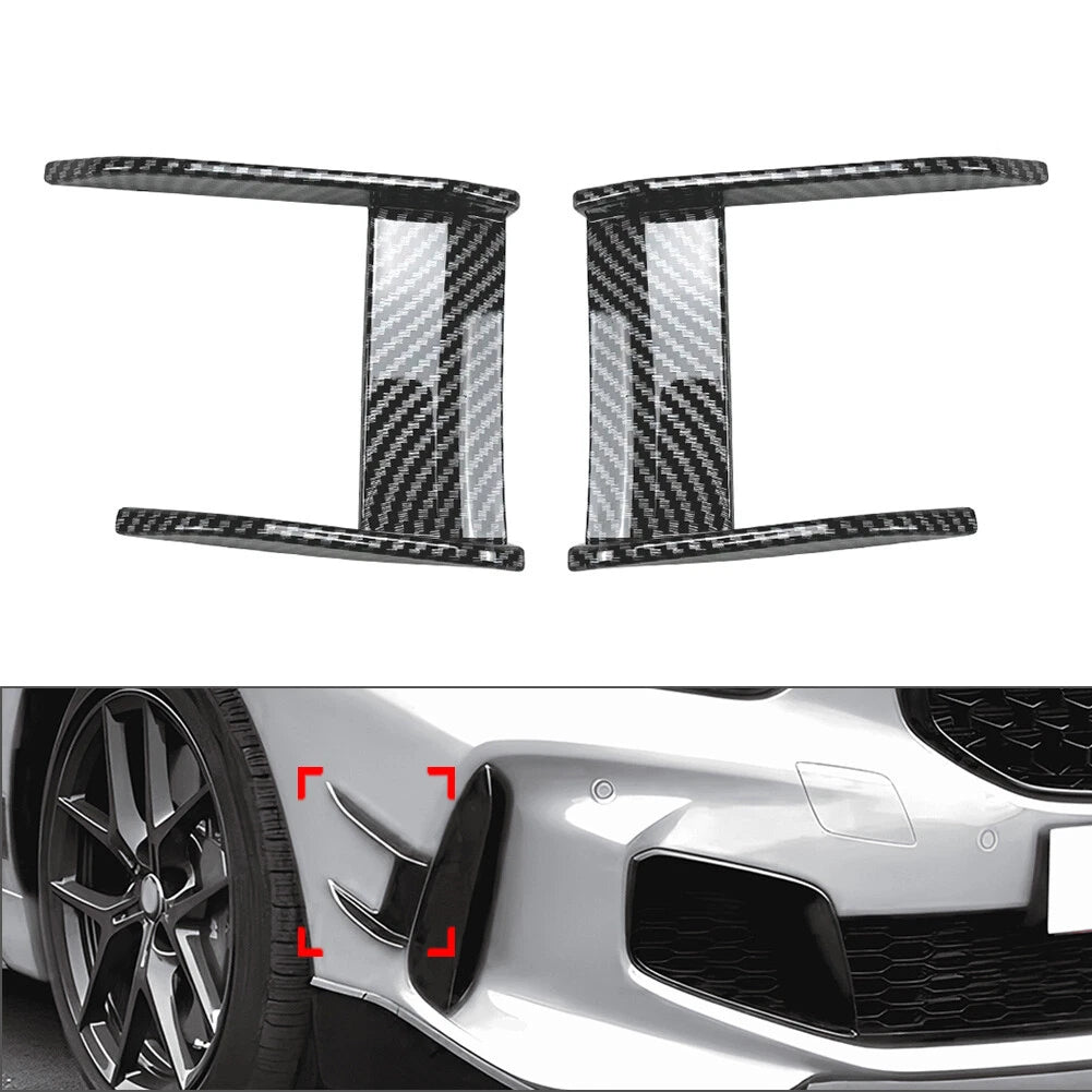 Front Bumper Side Spoiler for BMW 1 Series F40 (2019–2023) Carbon Look