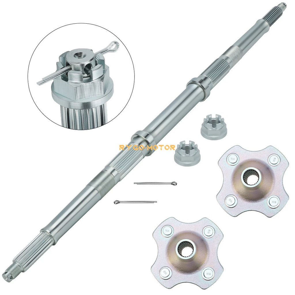 Rear Axle Shaft with Wheel Hub Nuts for Honda TRX300 Fourtrax 300 (1992–2000)