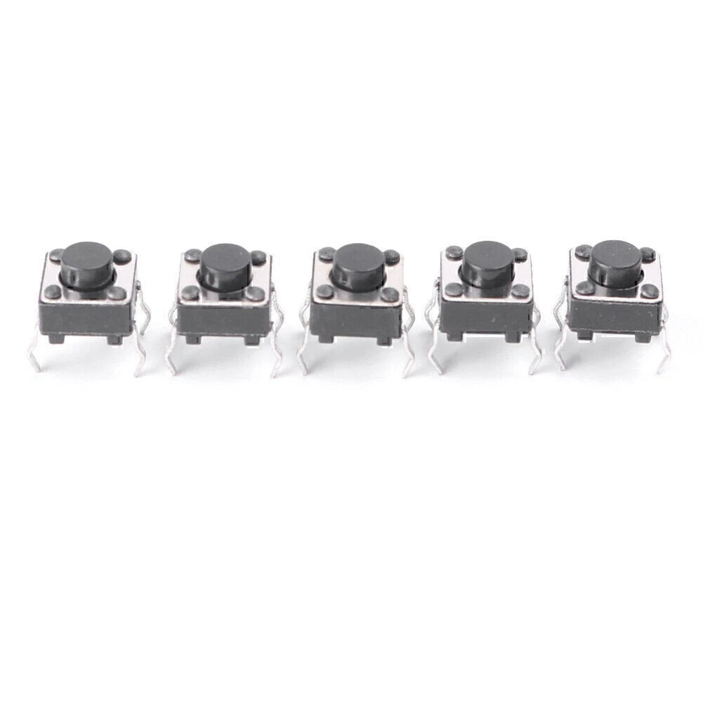 50pcs Tactile Touch Push Button Switch Mini Momentary Tact Switches 6x6x5mm