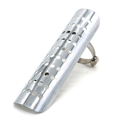 Silver Exhaust Muffler Pipe Heat Shield Cover for Motorcycle (Universal)
