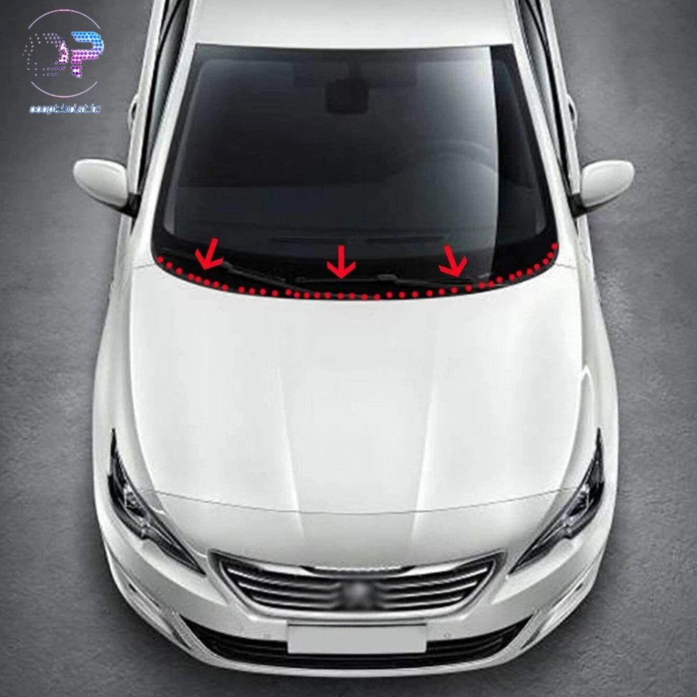 Car Rubber Seal Under Front Windshield Panel Trim Moulding Universal