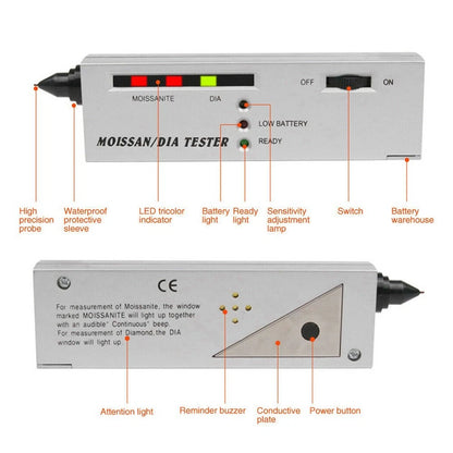 Moissanite Tester for Jewelry (9V Battery)