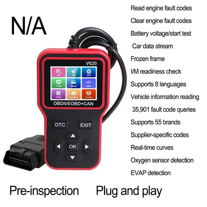 V620 Automotive Diagnostic Tool for Vehicle Fault Code Reading