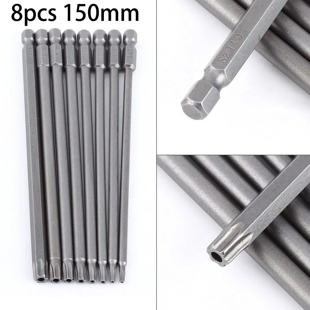 Torx Screwdriver Bit Set for AU Models (Extra Long, Magnetic Head)