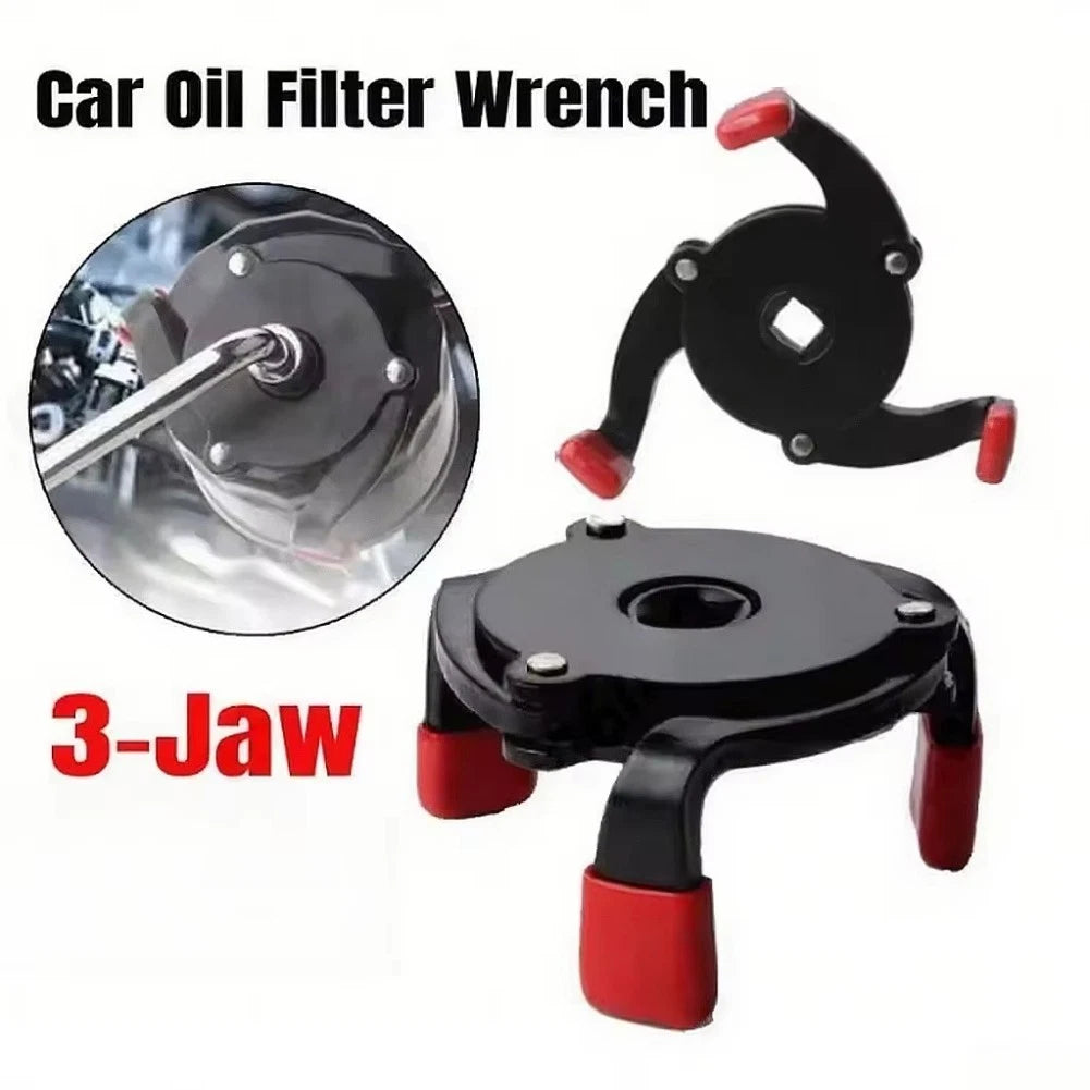 3 Jaw Oil Filter Wrench Tool for Various Vehicle Models
