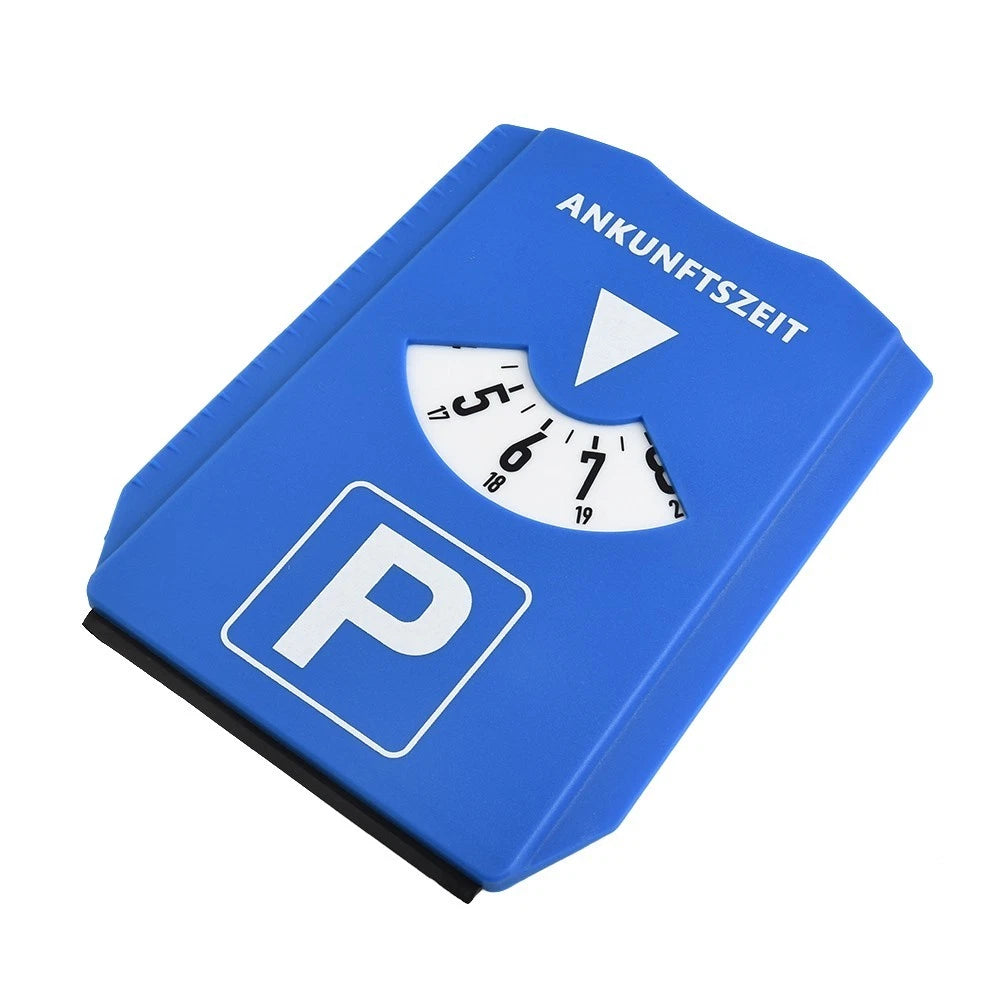 Car Parking Disc Timer Clock Arrival Times Display Blue Plastic