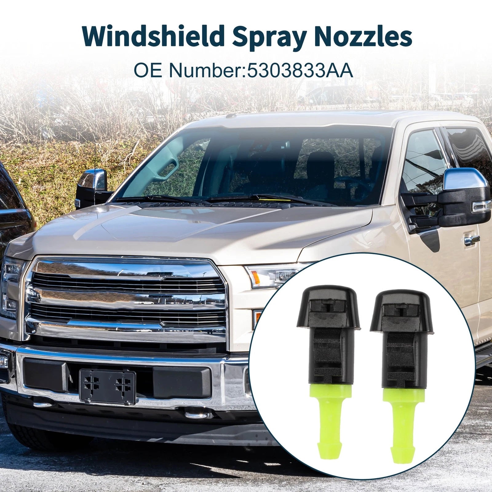 Windshield Washer Nozzle with Gasket for Ford Ranger (2011–2018)